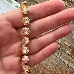 Elegant Gold Crystal Bracelet